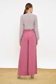 Fermuarlı Kemer Aksesuarlı Pantolon Etek 0125 Pudra - 3