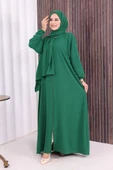 Şallı Namaz Elbisesi 3857 Zümrüt thumbnail 2