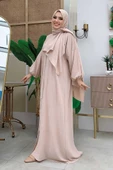 Şallı Namaz Elbisesi 3857 Taş - 3
