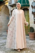 Dantel Abaya 7884 Taş thumbnail 1