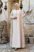 Dantel Abaya 7884 Taş thumbnail 3