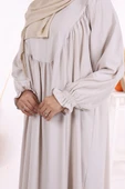 Kol Manşetleri Büzgülü Elbise 6004 Taş thumbnail 4