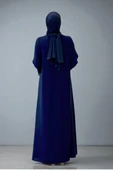 Pul İşlemeli Yelekli Elbise Takım 8498 Lacivert - 2