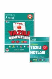 5. Sınıf Yazılı Notları ve Denemeleri 2. Dönem 1 ve 2. Yazılı 2 KİTAP - Tonguç Yayınları - 1