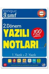 9. Sınıf Yazılı Notları ve Denemeleri 2. Dönem 1 ve 2. Yazılı 2 KİTAP - Tonguç Yayınları - 3