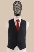 Yelekli Takım Elbise Slim Fit - 11