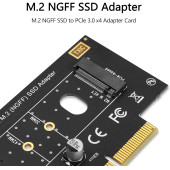 DW-PCIe-M2-2 M.2 NGFF - PCIe 3.0 x4 M.2 SSD NGFF (M Anahtar) M.2 PCIe (NVMe veya AHCI) Tip 2280, 2260, 2242 - 3