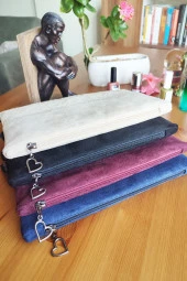 Kadın Portföy & Clutch Çanta Bordo thumbnail 6