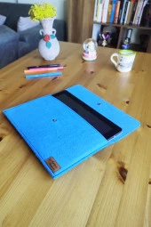 Keçe Tablet Kılıfı Mavi Apple Samsung Asus Lenovo Casper Tüm Markalara Uyumlu thumbnail 1