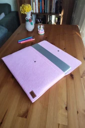 Keçe Tablet Kılıfı Pembe Apple Samsung Asus Lenovo Casper Tüm Markalara Uyumlu - 1