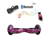 CityMate Elektrikli Kaykay Full Ledli Hoverboard Bluetooth Hoparlörlü 6.5 Inch Desen13 - 1