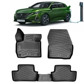 Rizline Peugeot 308 2022+ Elektrikli 3D Havuzlu Paspas Siyah thumbnail 1