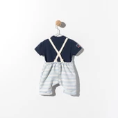 Babyhola Erkek Bebek Çocuk Bayramlık Salopet Tişört Takım 21055 - 2