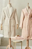 Karaca Home Pamuklu Otto Aile Banyo Seti Blush Bej - 1