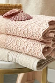 Karaca Home Pamuklu Otto Aile Banyo Seti Blush Bej - 4
