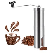Valkyrie Paslanmaz Çelik Kahve Değirmeni Baharat Öğütücü Kademeli Seramik Dişli Manuel Coffee Grinder - 1