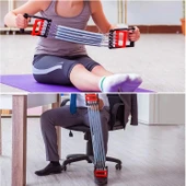 Göğüs Yayı - El Yayı 5 Dirençli El Ayak Göğüs Yayı Çelik Yay Spor Aleti Kas Geliştirici Set - 5