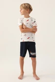 Arnetta Erkek Çocuk Krem Bermuda Pijama Takım 2984 - 1
