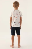 Arnetta Erkek Çocuk Krem Bermuda Pijama Takım 2984 - 3