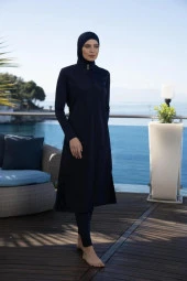 Estiva 22997 Lacivert Uzun Tam Boy Tesettür Mayo thumbnail 2