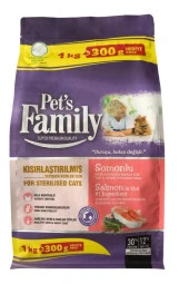 Pets Famıly Kedı Kısırlastırılmıs Mama Yetıskın Somun 1000+300Gr - 2