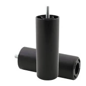 Mobilya Kanepe Koltuk Baza Yükseltici Yükseltme M8 Civatalı Vidalı Orta Destek Ayağı Ayak Siyah 14cm - 5