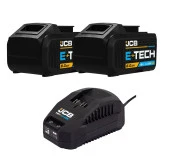 JCB 18 V 8.0 Ah Lithium-Ion Batarya ve Şarj Cihazı Seti - 1