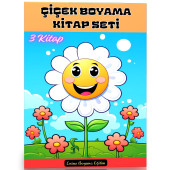 Çiçek Boyama Kitap Seti (3 Kitap) - 1