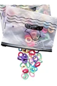 Cüzdanlı Mini Boy Lastikli Toka Set - 50 Adet - 3