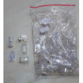 50 Adet  Rj45 Konnektör Network Cat5 Cat6 Jak Jack Ethernet Uç - 2