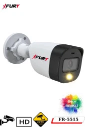 FURY 5 Kameralı 5Mp Lens 2 Mp Görüntü Gece Renkli Full Hd Ultra Led Akıllı Güvenlik Kamerası Seti 500GB - 4