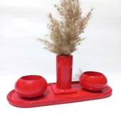 SUTUN VAZO TABAKLI MUMLUK SET RANDOM thumbnail 1