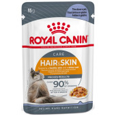 Royal canın hair skin kedi yaş mama 85gr 12 adet kedi konserve pouch - 2