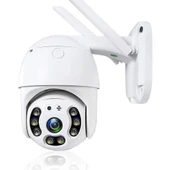 2.0 Mp Hd Lens İç Dış Mekan Suya Danıklı Ip Wifi Network Güvenlik Kamerası 32 Gb Hafıza Kartlı - 6