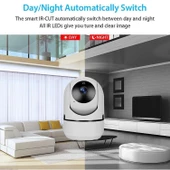 Ev Güvenlik 1080p Wifi Akıllı Kamera Bebek Monitör Hareket Algılama Sesli Alarm Ses Dinleme Gece Görüş Tf Kart Bulut Dep - 5