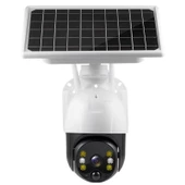 Wifi Uygulamalı Gece Görüşlü Solar Güneş Enerjili Kamera Akıllı Dış Mekan Güvenlik Kamerası - 6