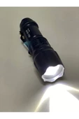 Gold Orion Km-84 Tasarruflu Şarjlı Zoomlu Metal El Feneri Kemer Klipsli thumbnail 2