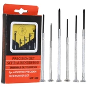 Mini Kuyumcular ve Saatçiler İçin 6 Lı Tornavida Seti - 1
