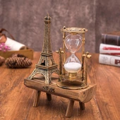 Eyfel Kulesi Paris Ahşap Kum Saati - 1