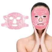 Jel Buz Paketi Yüz Maskesi Baş Ağrısı Yastık Kozmetik Maske + Çift Taraflı Cilt Fırçası - 5