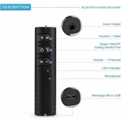 Car Bluetooth Music Driver Araç Aux Hands-free Mp3 Bağlantı Kiti - 2