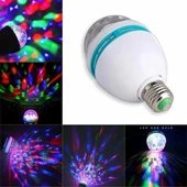 Renkli Led Döner Başlıklı Disko Topu Ampul Gece Lambası Disco Lamp - 3