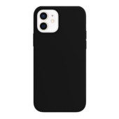 Apple iphone 12 Uyumlu Ruber Case Yumuşak Kılıf Kamera Çıkıntılı Siyah - 1