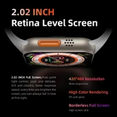 Watch 8 Hw8 Ultra Adventure 2.02inc Siri Nfc Bluetooth Arama Ios Android Uyumlu Akıllı Saat - 7