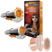 İnstyler Döner Demirli ve At Kılı Selülit Fırçası Seti - Saçınızı Şekillendirin - 1