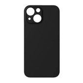 Apple iPhone 13 Uyumlu Ruber Case Yumusak Slikon Kilif Siyah Kadife Hissiyatlı - 1