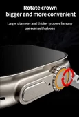 Ws28 Ultra 49mm Siri Tansiyon Ateş Nabız Ölçer Akıllı Saat - 3