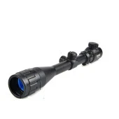 4-12x40 Aoeg Tüfek Dürbünü Mil Dot Kırmızı - Yeşil Lens Koruyucu - 1