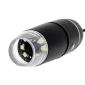 -1600X USB dijital mikroskop kamera endoskop 8LED büyüteç Metal standı - 2