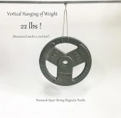 Valkyrie 10 Adet Neodyum Mıknatıs Askı Seti 14kg Taşıma Kanca Mutfak Buzdolabı Banyo Kapı Dolap Balkon Tekne - 11